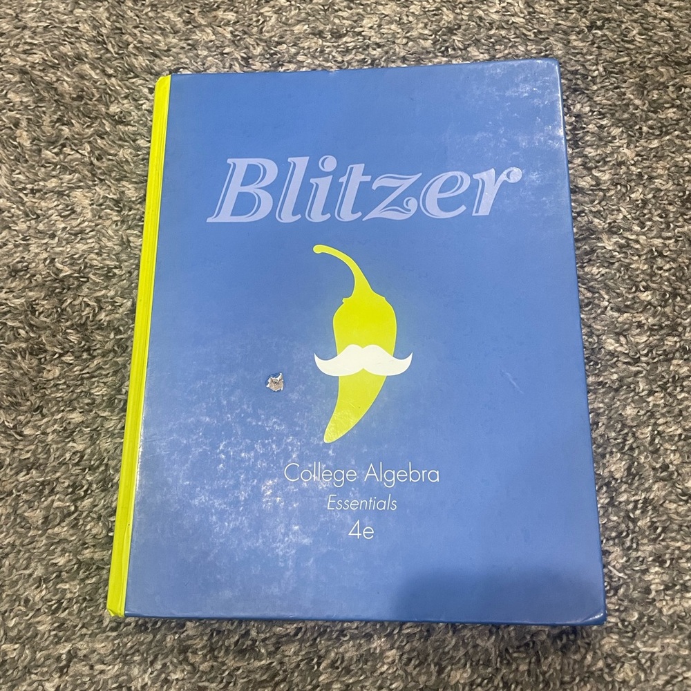 Blitzer College Algebra Essentials 4e Textbook
